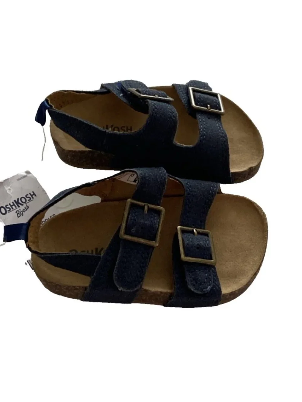 OshKosh B’gosh Navy Double Buckle Cork Sandals US Size 7